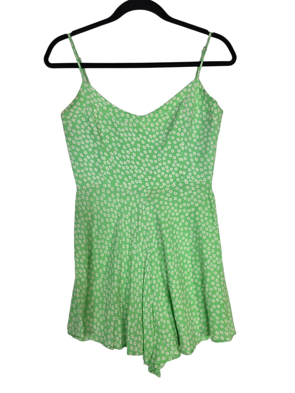 Zara Mint Green Daisy-Trim flare Romoer